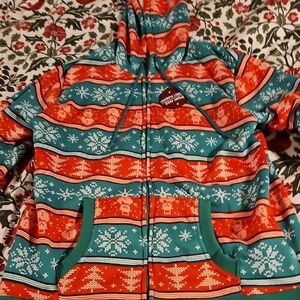 ADT Vibrant Red and Teal Hoodie